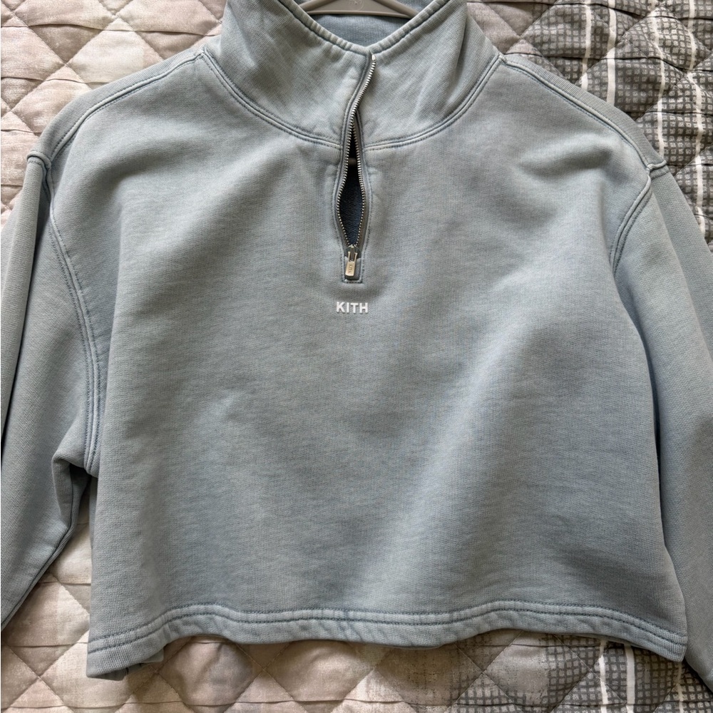 Kith Cropped Half-Zip Sweatshirt